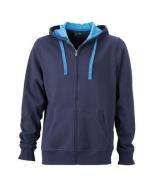 Men´s Contrast Hooded Jacket James Nicholson