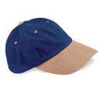 Low Profile Heavy Brushed Cotton Cap French Navy Taupe