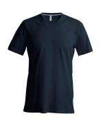 Heren T-shirt korte mouw met V-hals Dark Grey
