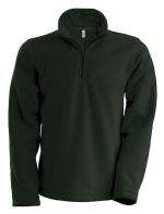Enzo - Fleece met ritskraag Kariban Forrest Green