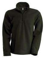 Enzo - Fleece met ritskraag Kariban Olive Green