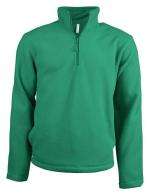 Enzo - Fleece met ritskraag Kariban Kelly Green