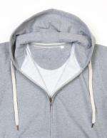Mantis Womens Superstar Zip Through Hoodie Heather Grey Melange
