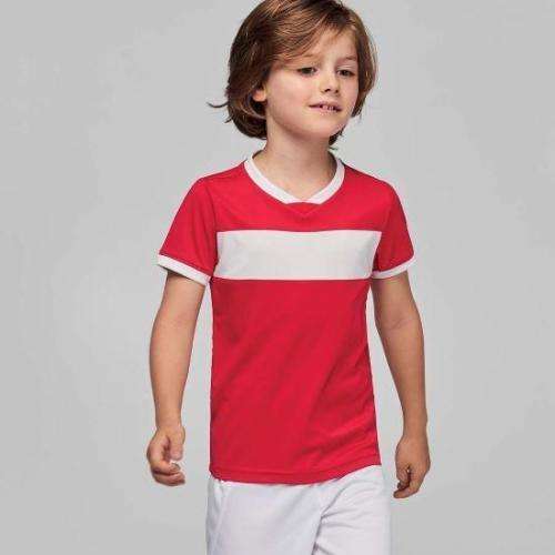 Sportshirt Korte Mouwen Kids Contrast Stripe